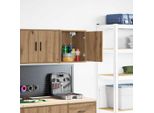 Vidaxl Armadio A Muro Per Garage Materiale Artigianale In Legno Di Quercia