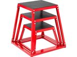 Happyment Jump Box - Plyo Box Set 3Er - 30/45/60 Cm - Krafttraining - Rot