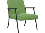 Vidaxl Poltrona Verde Chiaro 59 X 75 X 78 Cm Velluto