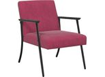 Vidaxl Poltrona Rosso Vino 59 X 75 X 78 Cm Velluto
