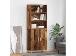 Vidaxl Credenza In Legno Vecchio 69,5 X 32,5 X 180 Cm Materiale A Base Di Legno