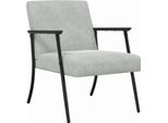 Syfax™ Poltrona Grigio Chiaro 59 X 75 X 78 Cm Velluto