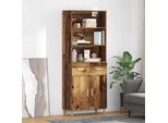 Maison Exclusive - Credenza In Legno Antico 69,5 X 32,5 X 180 Cm Materiale Ligneo