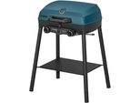 Gasgrill Enders "Campinggrill Explorer Ii Pro", Schwarz (Schwarz, Blau), B:59Cm H:78Cm T:48Cm, Grills, Robustes GehäUse Und Garhaube Aus Langlebigem Und Leichtem Aluguss