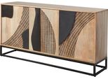 Sideboard Gutmann Factory, Beige (Natur), B:140Cm H:75Cm T:40Cm, Massivholz, Sideboards, Sideboard, Kommode, Breite 140 Cm