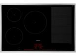 SIEMENS Flex-Induktions-Kochfeld von SCHOTT CERAN, schwarz, B:79,5cm H:5,5cm T:51,7cm, Kochfelder, mit powerMove Plus