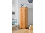 Hochkommode Priess, Beige (Astkernbuchefarben), B:41Cm H:135Cm T:38Cm, Holzwerkstoff, Sideboards, TüRkommode