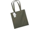 Westford Mill W801 | Earthaware Organic Bag For Life 38 X 42 Cm - Colore: Verde Oliva - Taglia: Unica