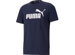 Puma Logo Ess Tee Maglietta, Peacoat, Uomo Articolo Assortito Puma Taglia: S,