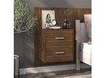 Maison Exclusive - Comodino Da Parete Effetto Rovere Marrone
