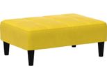 Vidaxl Sgabello Giallo 77X55X31 Cm In Velluto