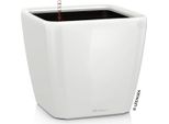 Fioriera Lechuza Quadro Premium Ls 21 Bianco Lucido | Fioriera Con Sistema Di Irrigazione | Superficie Lucida | 22,5 X 22,5 X 20,5 Cm | 16120