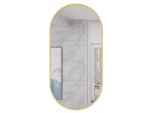 Specchio Ovale 100X50 Cm Con Cornice Dorata