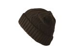 Cappello Invernale Da Uomo Urban Classics Beanie Cable Flap Chocolate - Uni