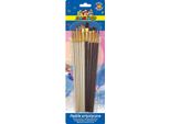 Set Di Pennelli Artistici Con Manici In Legno 10 Pezzi Flamingo