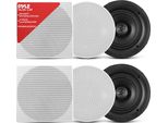 Altoparlante Da Soffitto Pyle Da 13,3 Cm, Altoparlante Da Soffitto Da 150 W, Altoparlante Da Soffitto, Altoparlante Da Parete, Altoparlante Per Schermo Piatto, Sistema Di Montaggio, Altoparlante Tweeter