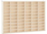 Vidaxl Vetrina Da Collezione In Legno Con 60 Scomparti 60 X 4,5 X 40,5 Cm