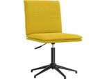 Vidaxl Sedia Da Pranzo In Velluto Giallo