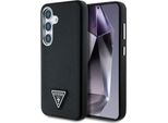 Etui Guess Grained Triangle Logo Magsafe Do Samsung Galaxy S25 Czarny