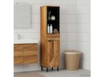 Vidaxl Mobile Lavabo Con Ripiano In Legno Massiccio Di Acacia 38 X 33 X 160 Cm