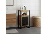 Vidaxl Mobile Da Bagno Marrone 40 X 35 X 75 Cm In Legno Massiccio Di Mango