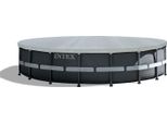 Intex 28041 - Telone Deluxe Per Piscina A Telaio Ø 549 Cm, Sporgenza 25 Cm Telone Per Piscina Telone Di Copertura Teloni