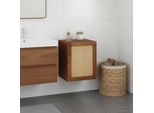Vidaxl Mobile Da Bagno Con Porta Brown 38 X 33,5 X 48 Cm Materiale A Base Di Legno