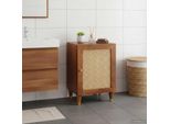 Vidaxl Mobile Da Bagno Con Porta Brown 38 X 33,5 X 58 Cm Materiale A Base Di Legno