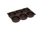 Lurch Teglia Burger Buns Flexiform Taglia M Ø 8,5 Cm 6 Cavità Marrone