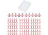 100 Per Cento Aeroplano -Stampo -Carta -Clip Ruggine -Prevenzione Processo Di Accelerazione Clip Carino Per Scrapbooking -Cartolina Rosso