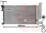 Van Wezel 09002170 Radiatore Radiatore Ad Acqua Radiatore Motore