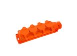 Presa Quadrupla In Gomma Schuko IP54 Arancione | 221.000.401 | Horoz
