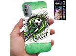 Custodia Per Motorola Moto G52 / G82 - Calcio, Custodia Per Calcio + Vetro