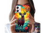 Custodia Per Motorola Moto G14 - Motivi Colorati Cervo Alce Animali Della Foresta