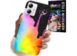 Custodia Per Motorola Moto G14 - Motivi Colorati Arcobaleno, Vernice + Pellicola
