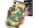 Custodia Per Motorola Moto G14 - Segno Zodiacale, Pesci Astronomia + Pellicola Protettiva