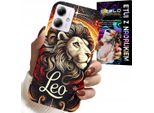 Custodia Per Motorola Moto G14 - Leone, Segno Zodiacale Astronomia, Custodia + Vetro