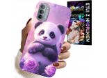 Custodia Per Motorola Moto G52 / G82 - Sweet Panda Designs Per Bambini + Vetro
