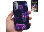 Custodia Per Motorola Moto G52 / G82 - Custodia Per Videogiocatori, Modelli Di Gioco + Vetro