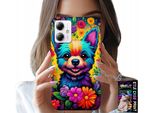Custodia Per Motorola Moto G54 5G - Motivi Floreali Dog York Plecki