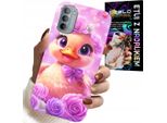 Custodia Per Motorola G31 / G41 - Dolce Anatroccolo, Anatra Su Sfondo Rosa