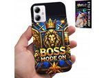 Custodia Per Motorola Moto G54 5G - Boss Lion Con Corona Su Scudo Custodia + Foil