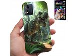 Motorola Moto E13 - Custodia Dino Dinozaur Tyranozaur + Folia