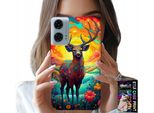 Custodia Per Motorola G34 5G - Motivi Colorati Cervo Alce Animali Della Foresta