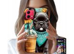 Custodia Per Motorola Edge 40 Neo - Bulldog Coffi Love, Girasoli, Custodia Psi