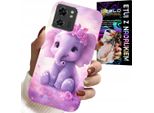 Custodia Per Motorola Edge 40 - Elefante Carino Su Sfondo Rosa +Folia