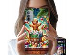 Custodia Per Motorola Moto G52 / G82 - Motivi Natalizi Pan Di Zenzero + Vetro