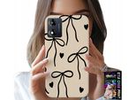 Custodia Per Motorola Moto E13 - Nastro Beige Cocards Motivi Alla Moda