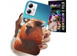 Custodia Per Motorola Moto G14 - Dolce Capibara, Custodia Capibara + Vetro