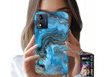 Custodia Per Motorola Moto E13 - Custodia Con Motivi Marmorizzati + Foil